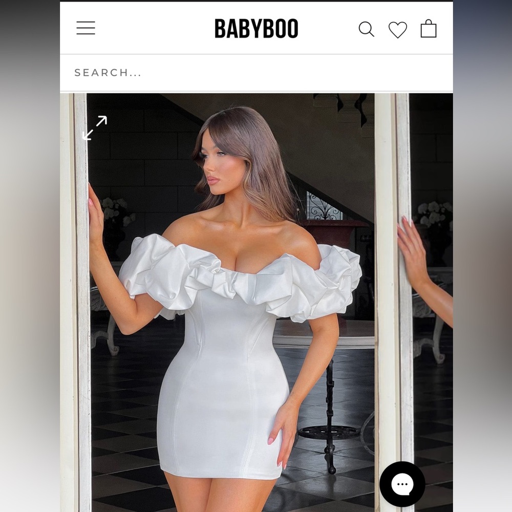 Baby Boo Allie Mini dress in white